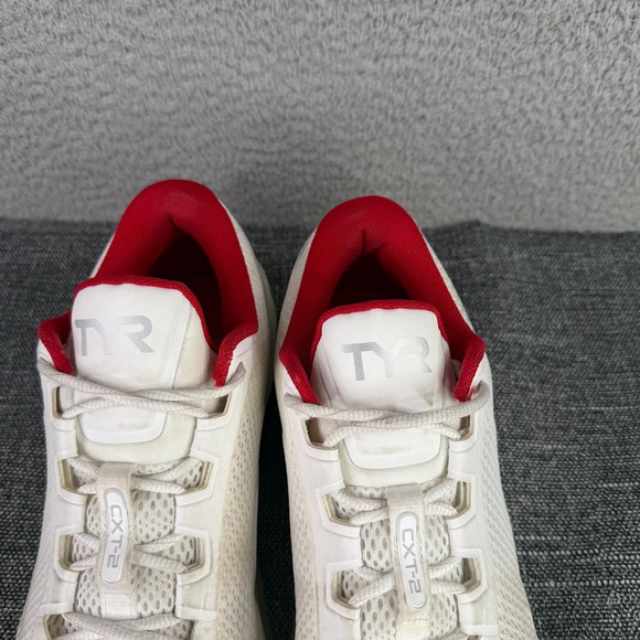 TYR CXT-2 Trainer Mens 10.5 Womens 12 White Red Cross Training Shoes main image 10